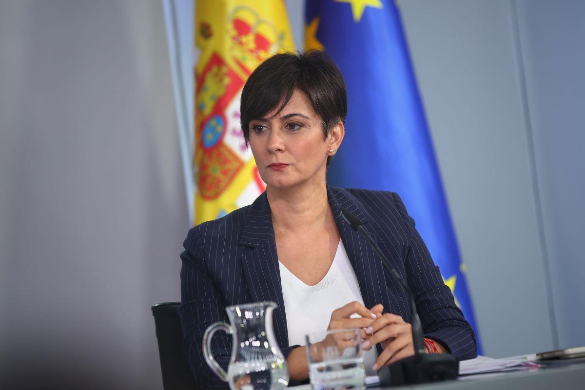 a ministra de Vivienda y Agenda Urbana, Isabel Rodríguez, durante la rueda de prensa del Consejo de Ministros
